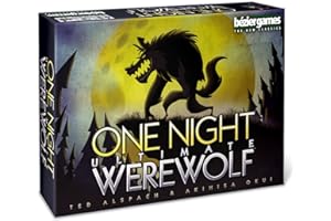 BEZIER GAMES One Night Ultimate Werewolf – Fun Party Game for Kids & Adults | Engaging Social Deduction | Fast-Paced Gameplay | Hidden Roles & Bluffing, Black