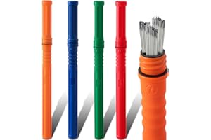 Tandefio 4 Pcs Welding Rod Storage Tube 40 Inch Tig Rod Storage Canisters Welding Electrode Holder Airproof Waterproof Contai