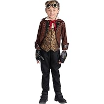 Costume Médiéval Garçon Manteau Steampunk Gothique Enfant SEAUR