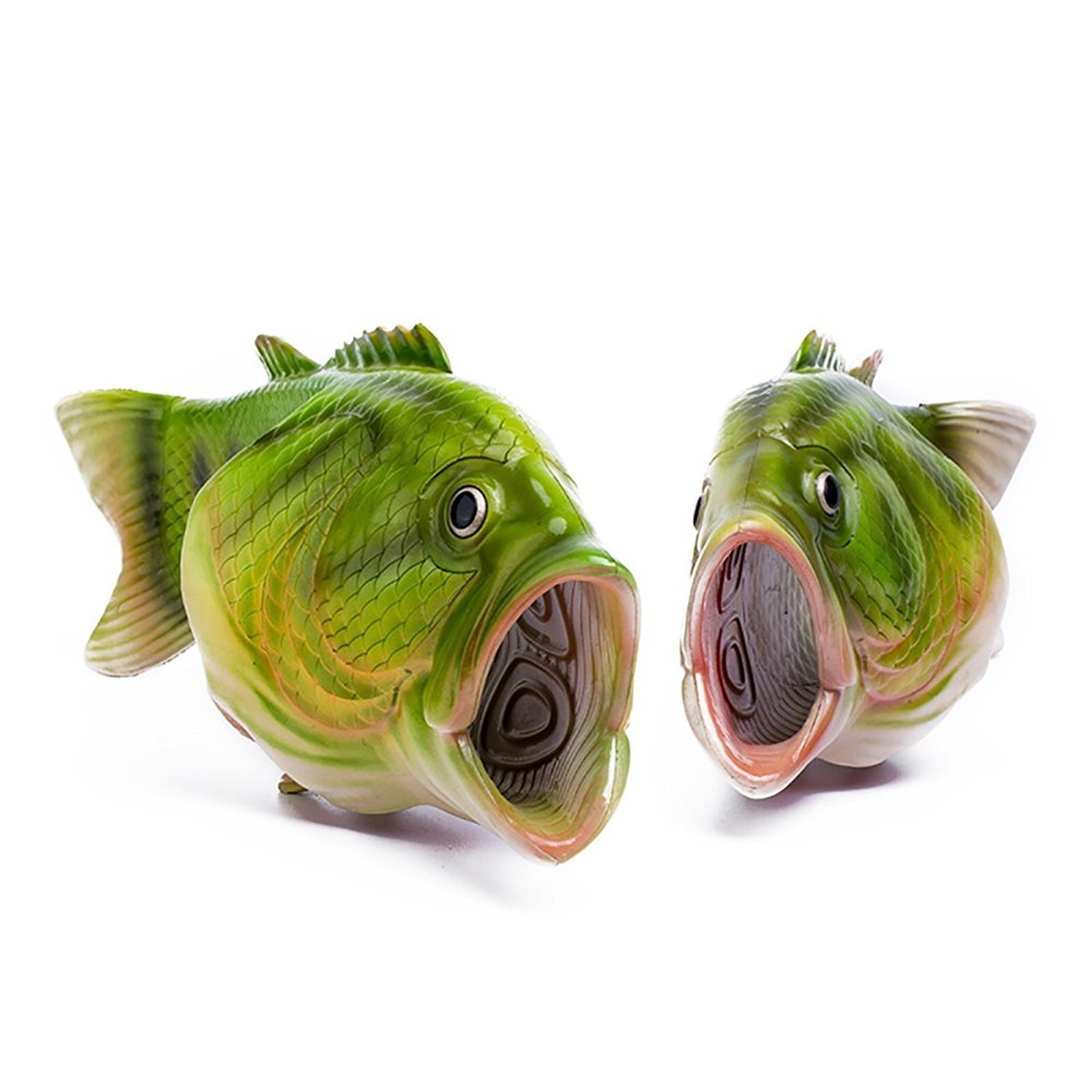 QBSPORTS Pantofole a Forma di Pesce, da Spiaggia, da Piscina, Antiscivolo, da Uomo e da Donna, (Verde), 34/35 EU