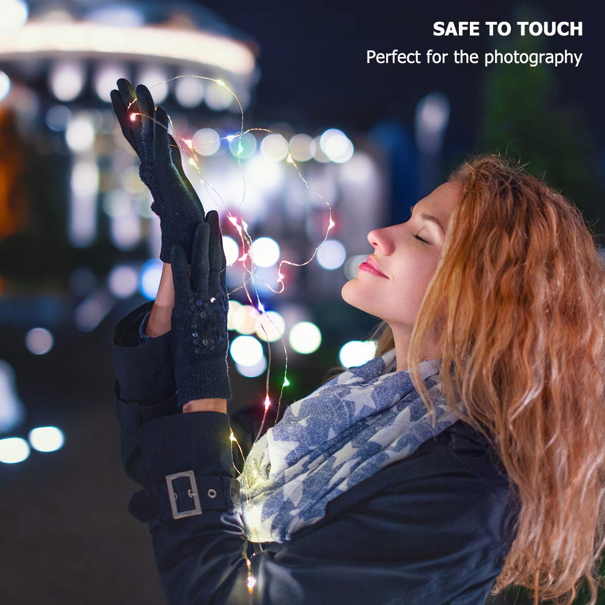 HSicily USB LED Fairy String Lights 8 Modes 120 LEDs 40Ft Starry Lights Plug in Remote Control Timer Christmas Party Holiday Wedding Bedroom Indoor Outdoor Decor (Colorful)