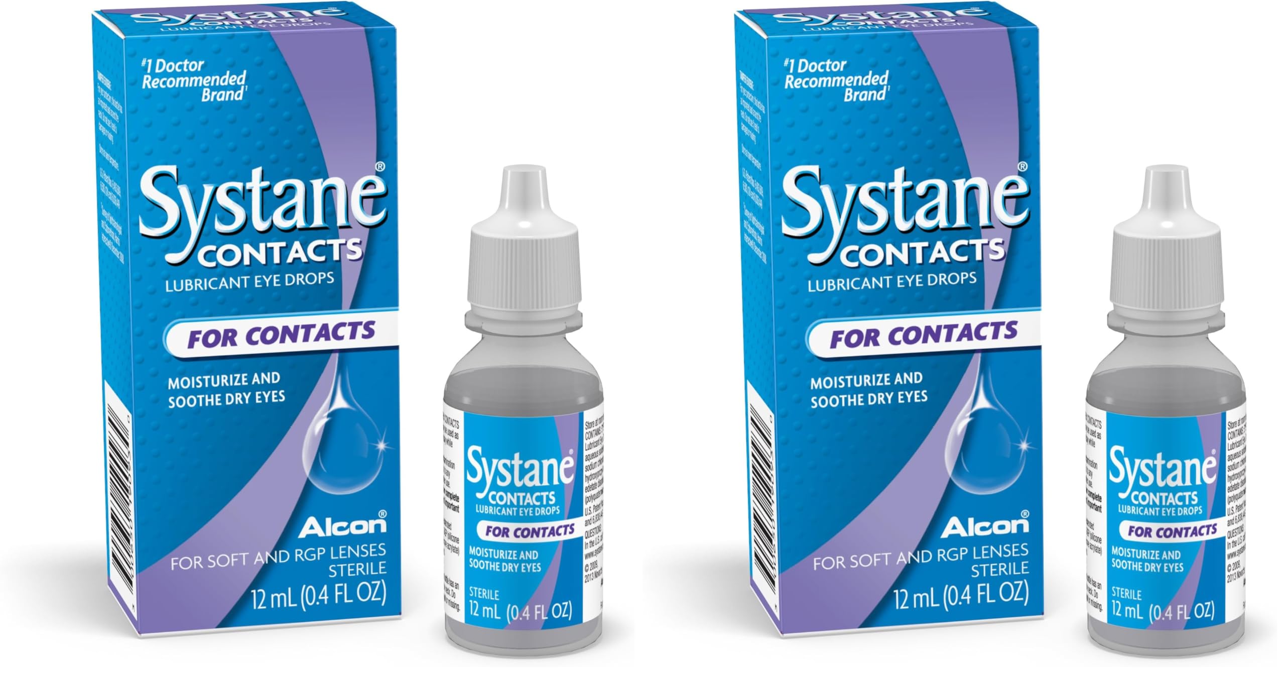 Systane Contacts Soothing Drops-0.405 oz,12mL,(Pack of 2) Image