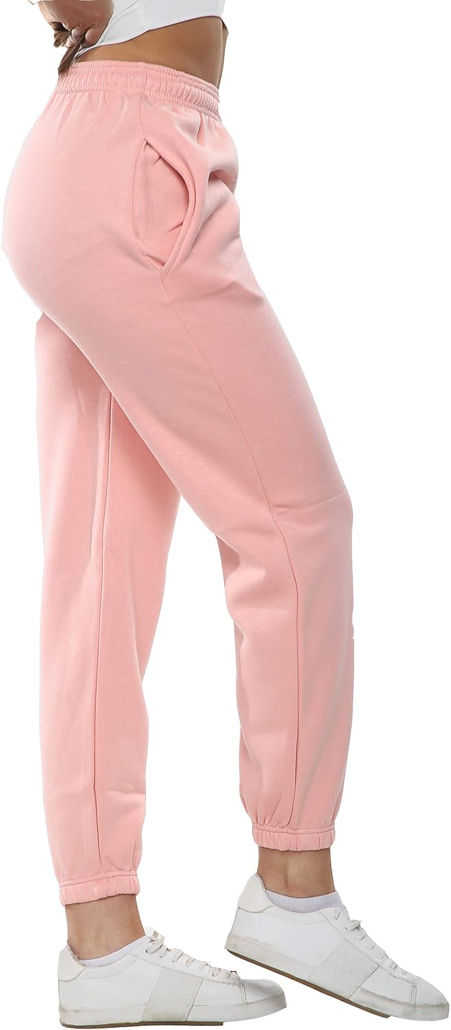 ladies fleece casual oversized jogging joggers cuffed tracksuit bottoms