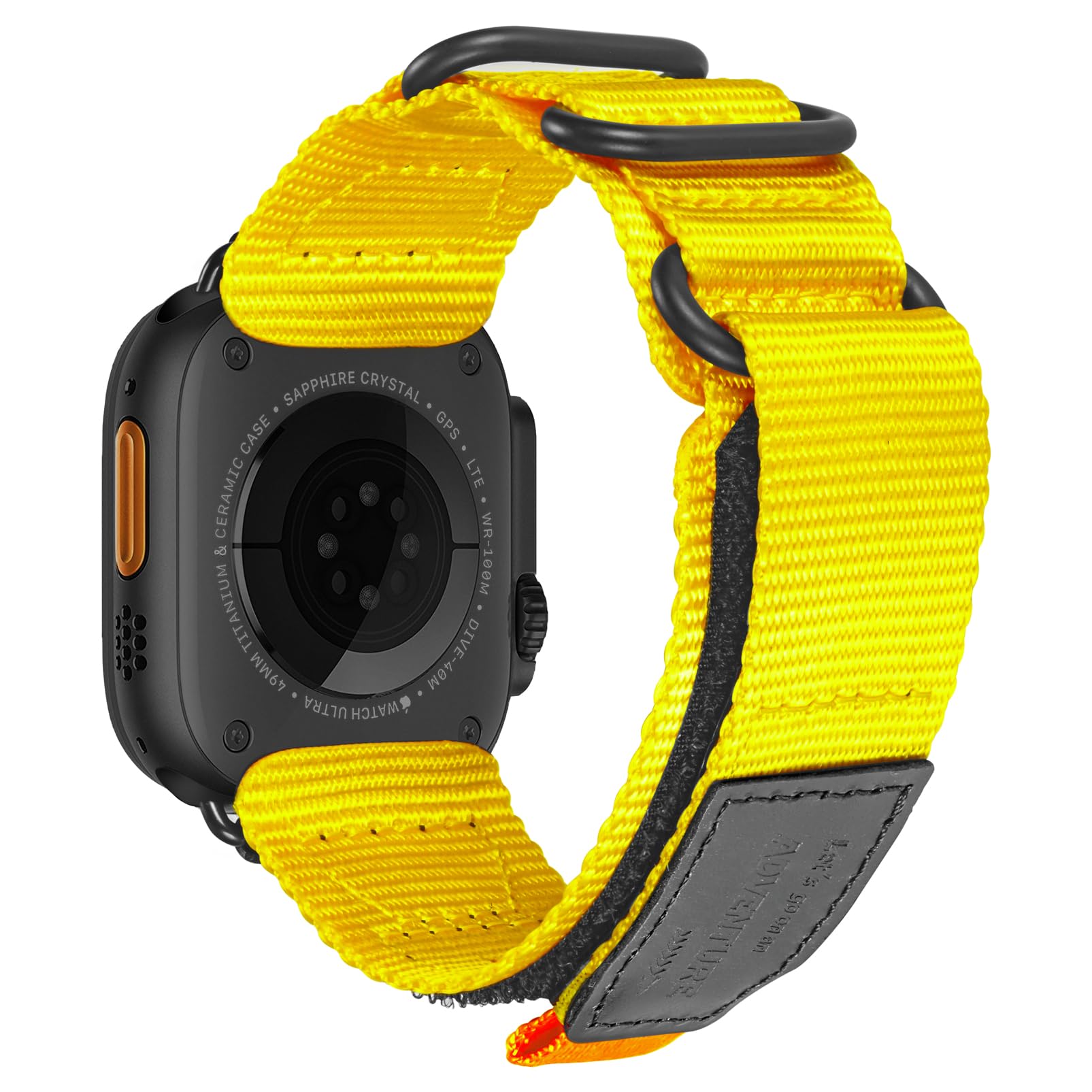 Compatible with Apple Watch Band 38/40/41/42/44/45/49/46mm,Rugged Replacement Nylon Strap With Three Buckle Loop Design For iWatch Ultra 3/2/1, Series 11/10/9/8/7/6/5/4/3/2/1, SE 3/2/1