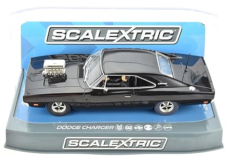 Scalextric C3936 Dodge Charger Gloss Black with Blower