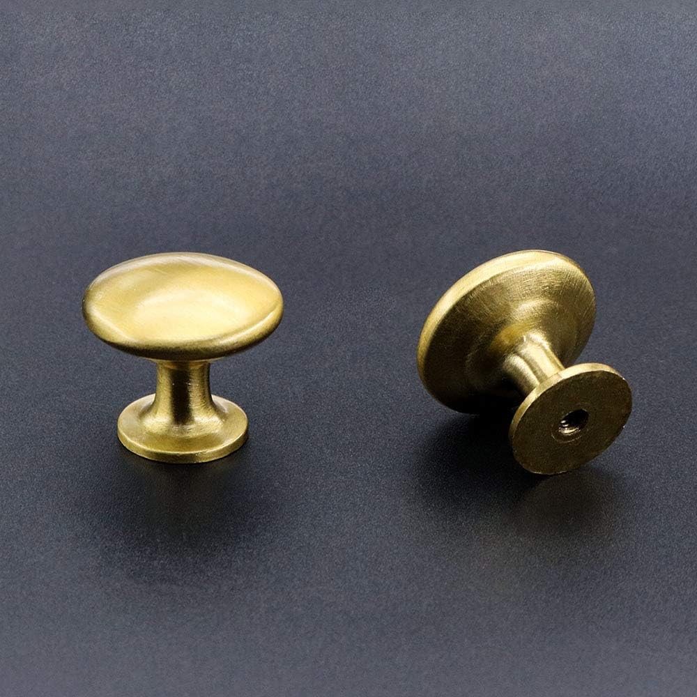 LONTAN 15 Pack Gold Drawer Knobs Brass Cupboard Knobs for Kitchen Door Gold Cabinet Pulls Zinc Alloy Kitchen Cupboard Furniture - Image 4