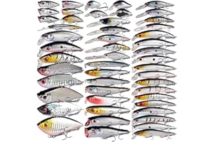 LINGYUE Bass Fishing Lures Kit Set Topwater Hard Baits Minnow Crankbait Pencil VIB Swimbait for Bass Pike Fit Saltwater and Freshwater