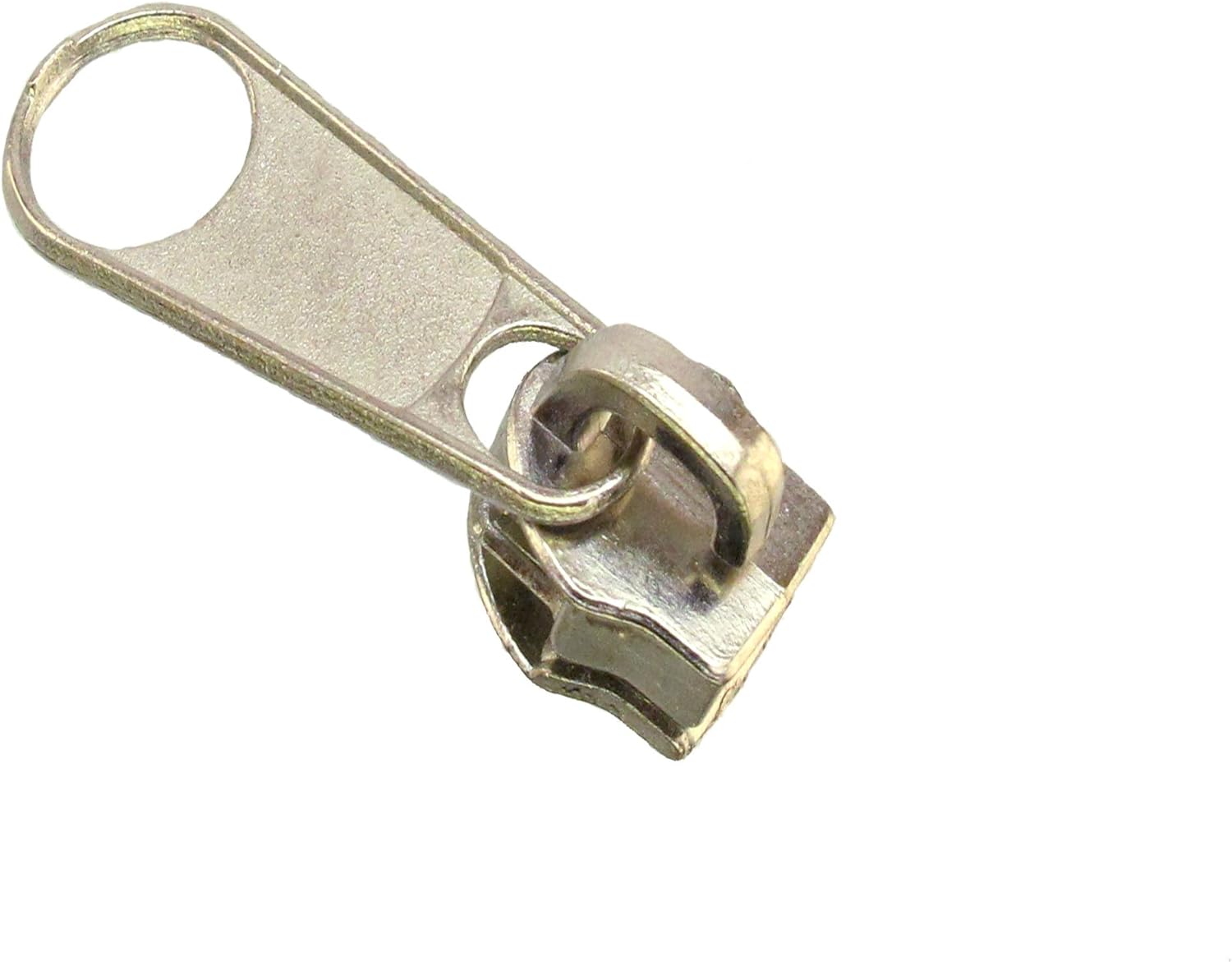 Metal Zipper Pulls Tan 10 Pulls