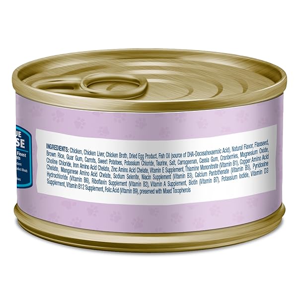 BLUE BUFFALO BABY BLUE NATURAL KITTEN WET CAT FOOD, HEALTHY GROWTH FORMULA WITH DHA, CHICKEN RECIPE MULTI-PACK, 3-OZ. CANS (6 COUNT)