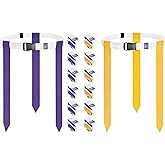 Uikro Flag Football Belts, 14 Player White Flag Football Set with 42 Flags for Adult Youth Kids Training