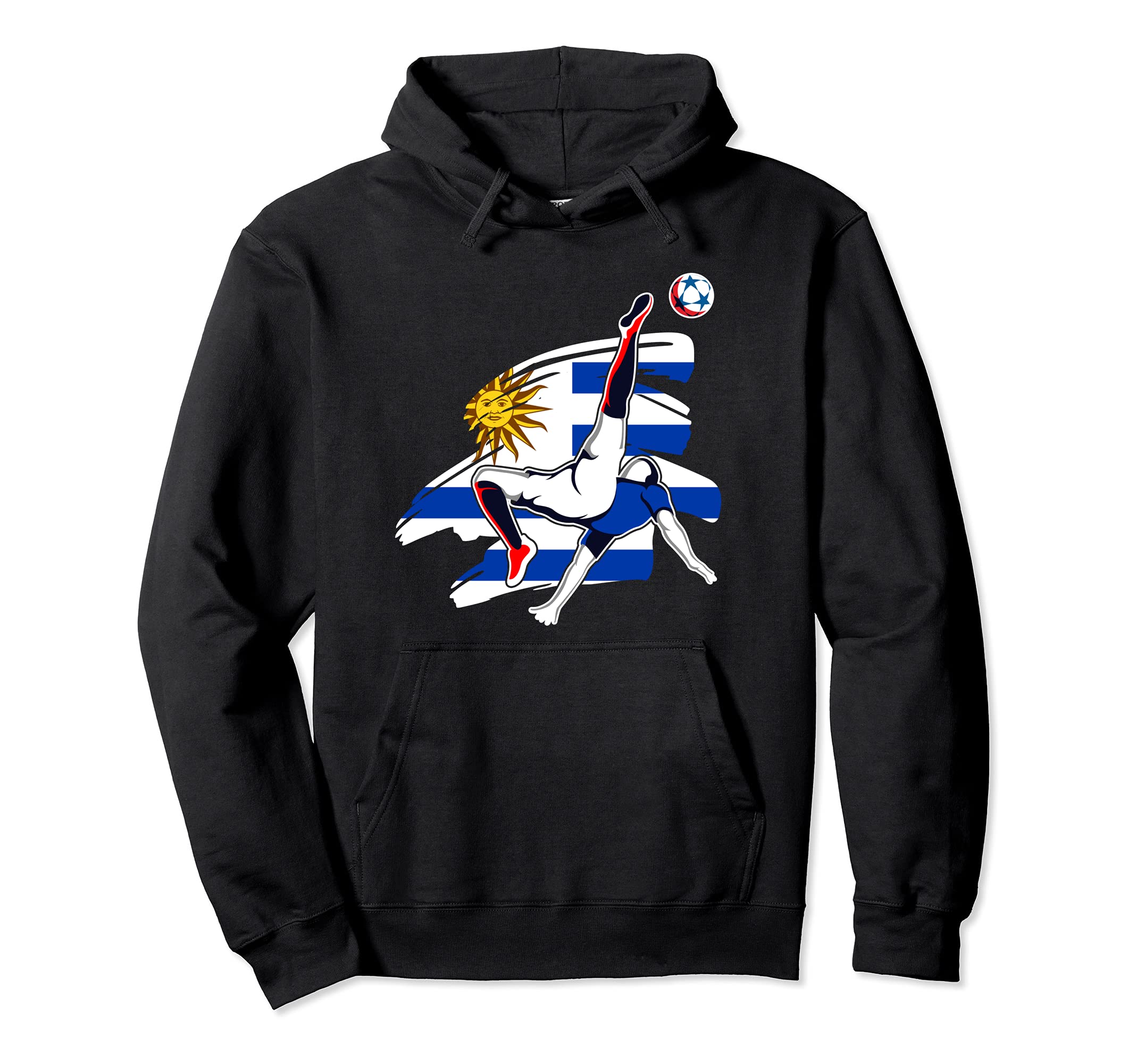 Proud Uruguay Soccer Fans Jersey - Uruguayan Football Lovers Pullover Hoodie