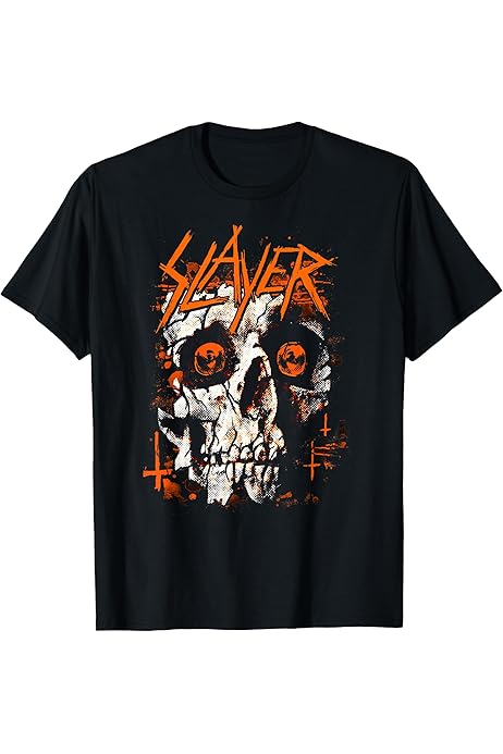 SLAYER Tシャツ Amazon.com: Slayer – Graphic Halloween Skull T-Shirt