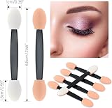 G2PLUS 50PCS Sponge Eyeshadow Applicators Disposable Beige Density 5 cm view 2