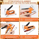 THINKWORK Heavy Duty 3-in-1 Staple Gun with 900 Staples view 5