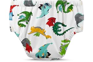 Charlie Banana Reusable Potty Training Underwear with Snaps | Size L (22-34lbs) | Leak-Resistant Cloth Training Pants | Organ