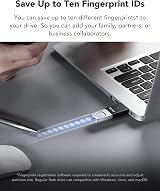 Lexar JumpDrive Fingerprint F35 PRO 128GB USB 3.0 – 400MB/s Read 300MB/s Write view 3