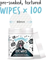 BUGALUGS Dog Eye Wipes 100 Biodegradable Pre-soaked Aloe Vera Skin Safe view 2