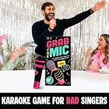 Lucky Egg Grab the Mic Family Karaoke Game 8+ 2-10 Players 125 Cards 250 Lyrics view 2