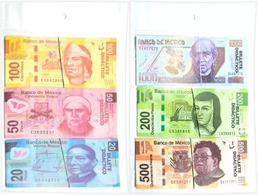 billetes de juguete mexicanos