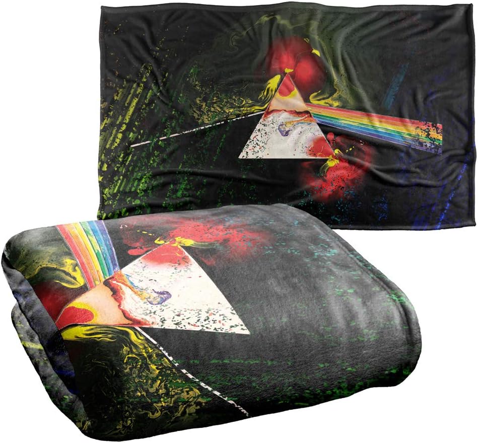 Pink Floyd Dark Side of The Moon Silky Touch Super Soft Throw Blanket 36" x 58