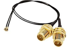 Tenmory UFL to SMA M.2 NGFF U.FL to RP-SMA Female MHF4 IPX4 IPEX4 Ipex Connector Pigtail Antenna Extension Cable (15cm (2 Pcs))