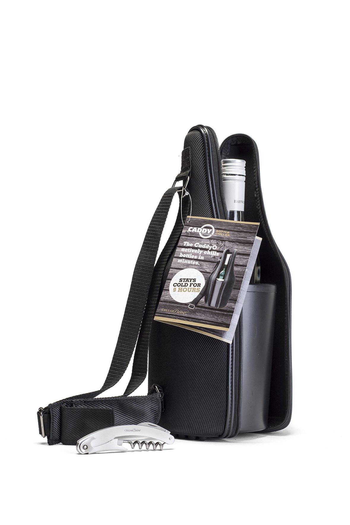 CellarDine By Dexam Wine Cooler, Neoprene, Black, one Size