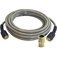 Simpson Cleaning 40224 Morflex Series 3300 PSI Pressure Washer Hose, Cold Water Use, Inner Diameter, Natural, 25-Feet (1/4 In