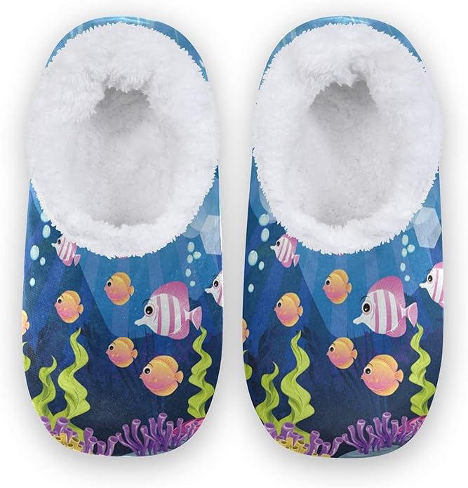 JNlover Underwater World Tropical Fish Women Men Closed Back House