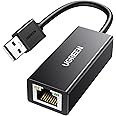 UGREEN Ethernet Adapter USB 2.0 to 10 100 Network RJ45 LAN Wired Adapter for Switch, MacBook, Chromebook, Windows 11, 10, 8.1