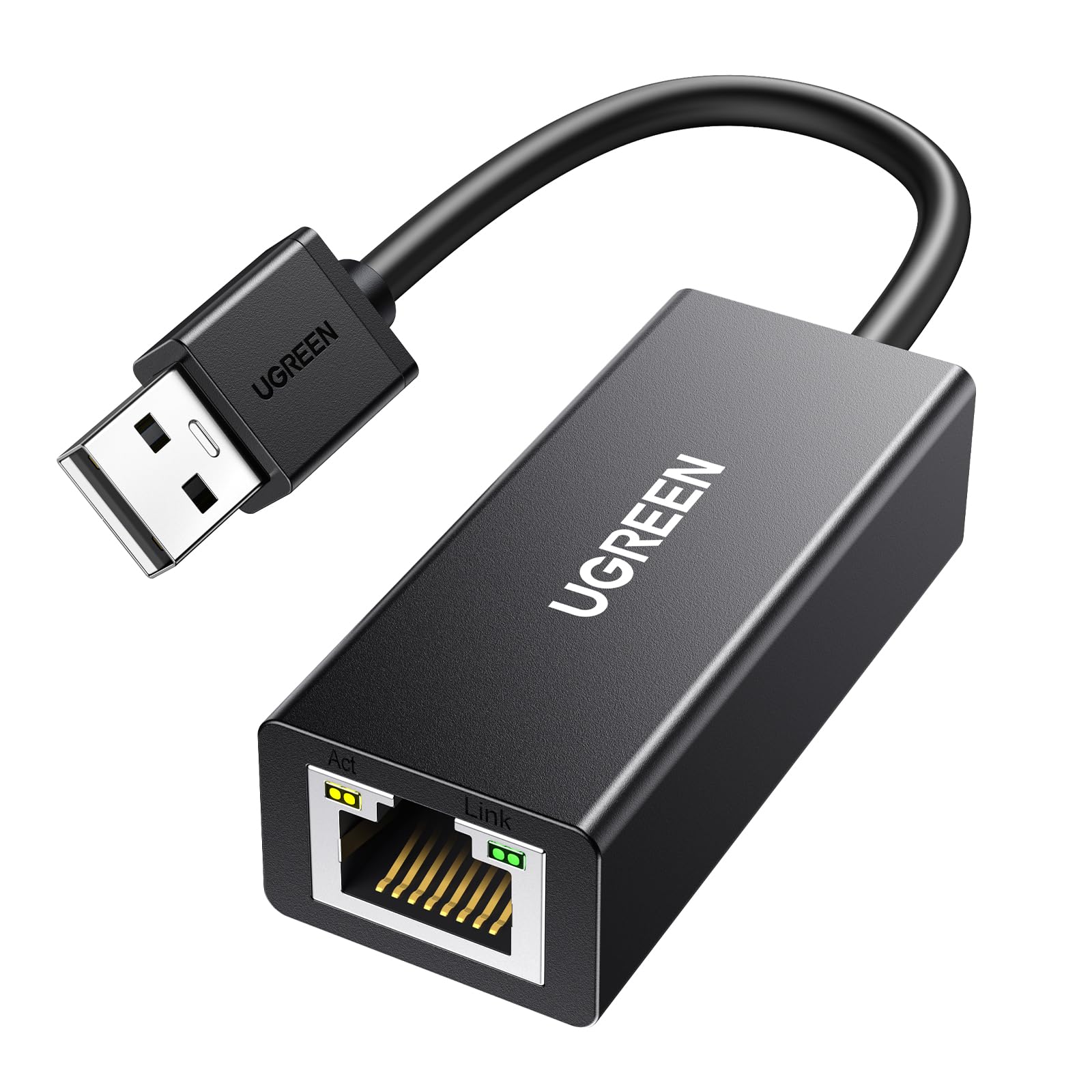 UGREEN USB to Ethernet Adapter, RJ45 Wired LAN Adapter, USB 2.0 Network Adapter, Internet Adaptor Driver Free Compatible with Nintendo Switch MacBook Chromebook Windows macOS Linux (Not for Wii)