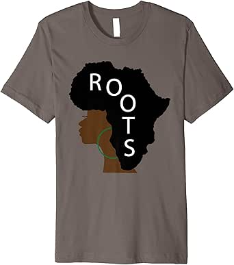 Amazon.com: Afrocentric Africa Roots T-Shirt for Black History Month: Clothing