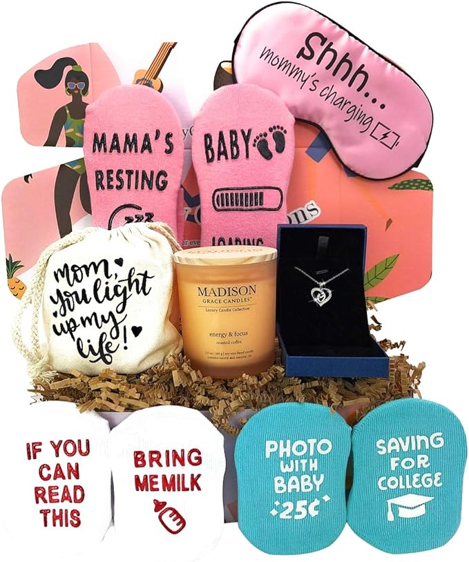 Silly Obsessions Gift Box for New Mom, Pregnant Mom, Great Gift Basket Set for Baby