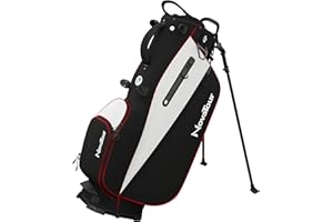 NovaTour Golf Stand Bag - Lightweight Golf Bag with Stand and 7 Way Dividers, Dual Strap, Waterproof Pocket, Insulated Sleeve, Easy-Lift Handles and Swing-Cam Holder