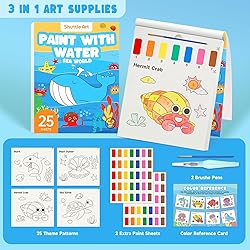 Shuttle Art Paint with Water Coloring Book for