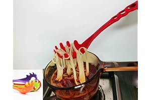 1 Nylon Pasta Server,Spaghetti Pasta Strainer with Spaghetti Measure Tool and Food Strainers,Spaghetti Server Non-Stick Pasta