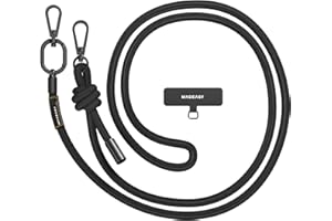 MAGEASY Crossbody Cell Phone Lanyard - Universal Phone Strap, 8.3mm Thick, Adjustable Strap for iPhone, Samsung & More