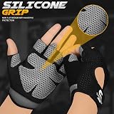 SAWANS Gym Gloves Men Women Breathable Non-Slip Padded Palm Size M Black view 2