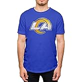 Hybrid Sports NFL - Los Angeles Rams - Distressed Team Logo - Men's and Women's Short Sleeve T-Shirt - Size Large Los Angeles Rams - Royal Blue
