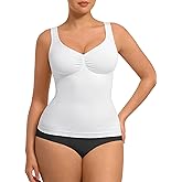 FeelinGirl Women Tank Tops Shapewear: Tummy Control Compression Tank V Neck Seamless Body Shaper Camisole Tops for Women