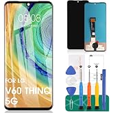 for LG V60 ThinQ 5G Screen Replacement for LG V60 ThinQ 5G LCD Display for LM-V600 A001LG Digitizer Touch Screen Assembly Replacement Repair Parts