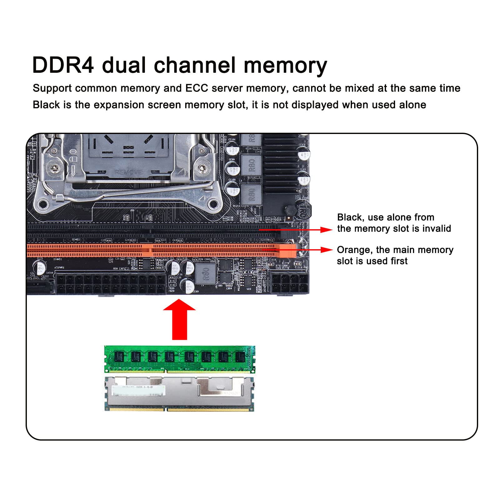 Mua LGA 2011 V3 ATX Motherboard, X99H SATA Port Gaming Motherboard ...
