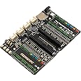 XICOOLEE Dual GPIO Expander for Raspberry Pi Pico, Two Sets of External Expansion 2x20PIN,Four HY-2.0-4P Headers,Full-Color RGB, Onboard Micro SD Card Slot, for Connecting More Expansion Modules
