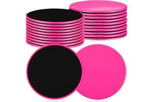 Jenaai 24 Pcs (12 Pairs) Core Sliders Exercise Glider Discs Bulk for Group Training Classes Fitness Slider for Working Out Dual Sided Core Gliding Discs AB Pads for Carpet Hardwood Floor