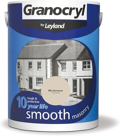 Leyland Granocryl Smooth Masonry Mushroom 5L - 10 Year Protection, 50 m²