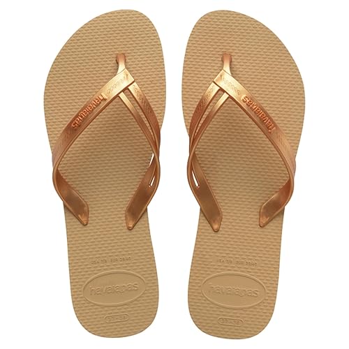 Havaianas - Elegance, Stylish, Durable, and Comfortable Flip-Flops, with Stylish Straps and Non-Slip Sole, Women, 5 UK