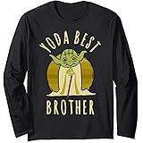 Star Wars Yoda Best Brother Cartoon Yoda Long Sleeve T-Shirt