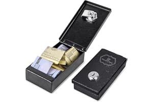 KISHYA Winners Bank, Metal Box For Gambler, Winner Bank With Key Casino, Mini Lock Box For Gamblers, Gambling Box Portable Safe Casino Money Pocket Sized Cash Box with Key Go Home Money (1Pack)