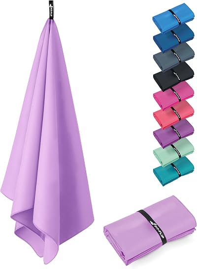 Fit-Flip Swimming Towel Quick Dry Microfiber 200x90 Pastel Violet