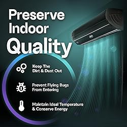 DuraSteel Wall Mounted Air Curtain Fan - Dark 36