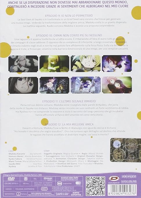 Amazoncom Madoka Magica Serie Completa Eps 01 12 3